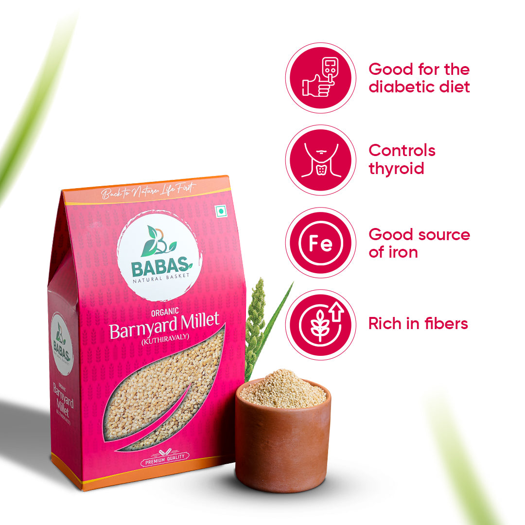 Babas Organic Barnyard Millet 500g