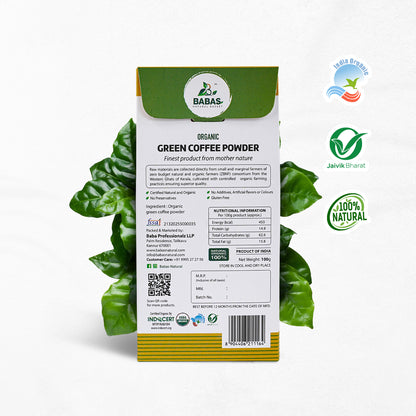 Babas Organic Green Coffee Powder 100g