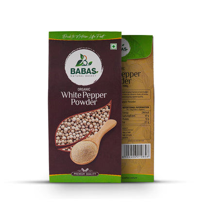 Babas Organic White Pepper Powder 100g