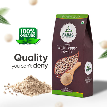 Babas Organic White Pepper Powder 100g